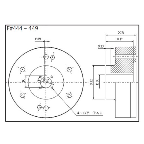 TECO VHS 440 Frame WPI Drive Coupling