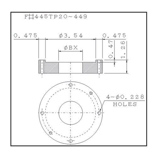 TECO VHS Steady Bushing Kit 445TP20 447 449 Frame